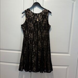 Danny & Nicole Black and Cream Dress